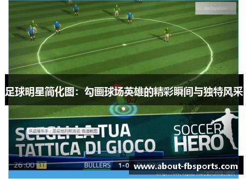 足球明星简化图：勾画球场英雄的精彩瞬间与独特风采